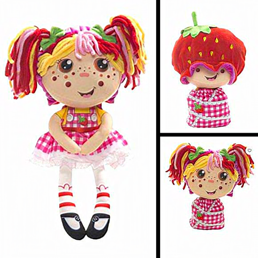 Flip Zee Girls Two-in-One Reversible Zana Very Berry Strawberry‎ Plush toy doll*
